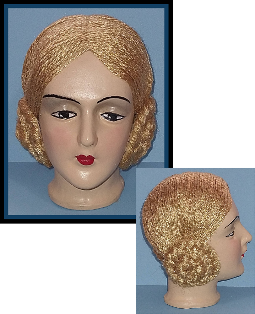 Boudoir Bed Doll Replacement Wig Leia braided coils INSTRUCTIONS ONLY