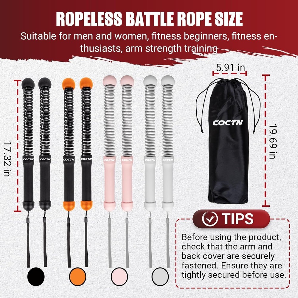 Weighted Exercise Rope for HIIT Training