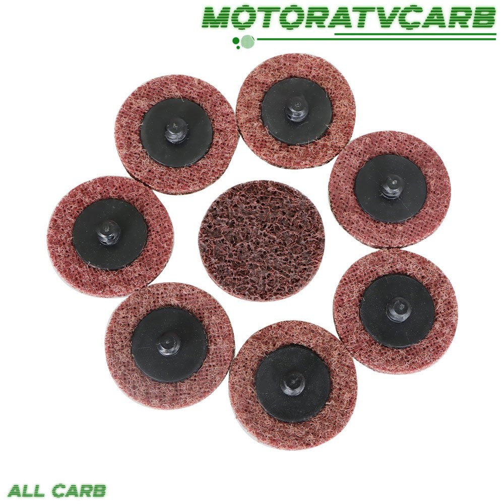 ALL-CARB 50× 2" Medium Surface Conditioning Discs Roll Lock Grinder Sanding Pads