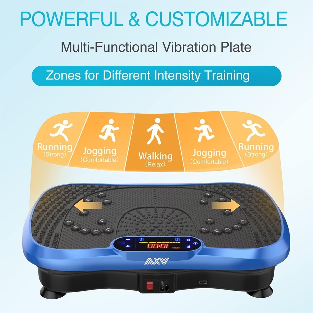 Compact Vibration Plate with Bluetooth & Remote Control - Ideal Fitness Solution