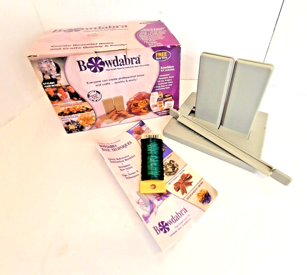 Bowdabra Bow Maker Kit Craft Tool No VHS