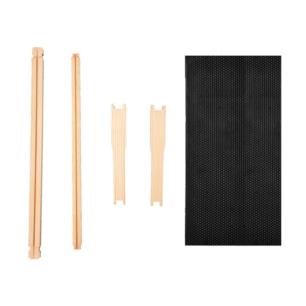 Deep Brood Beehive Frames with Wax Foundation, 10 Pack Honey Bee Frames with ...