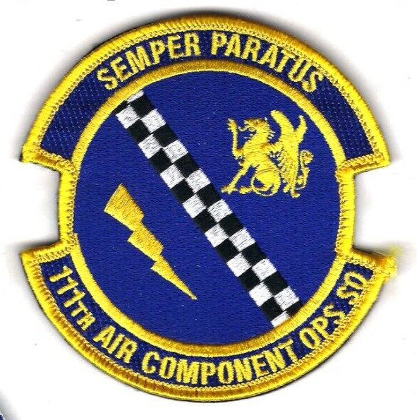 PATCH USAF 111TH AIR COMPONENT OPS SQ PENNSYLVANIA  AIR GUARD B11-22