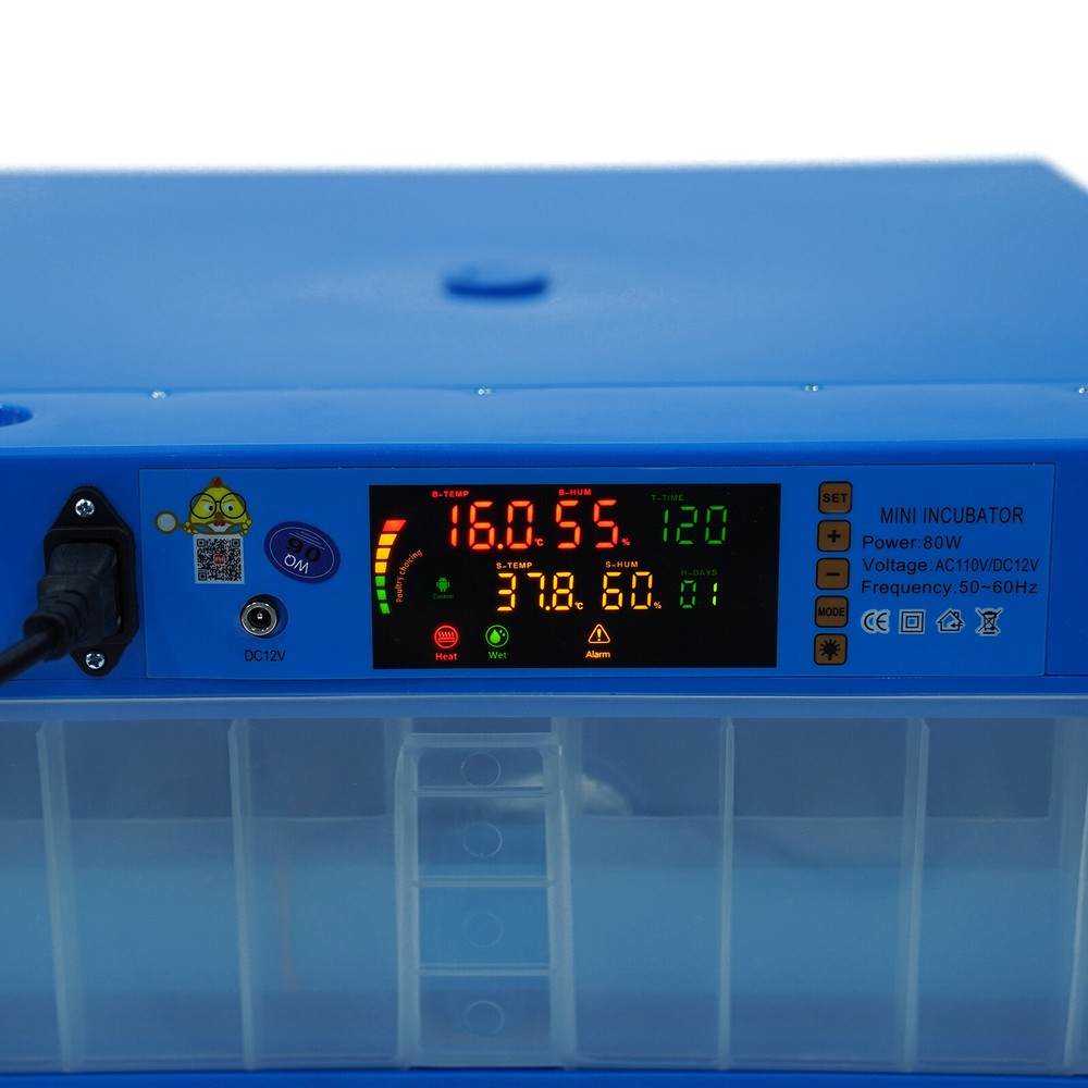 48 Eggs Digital Incubator with Fully Automatic Egg Turning Humidity Chicken Duck