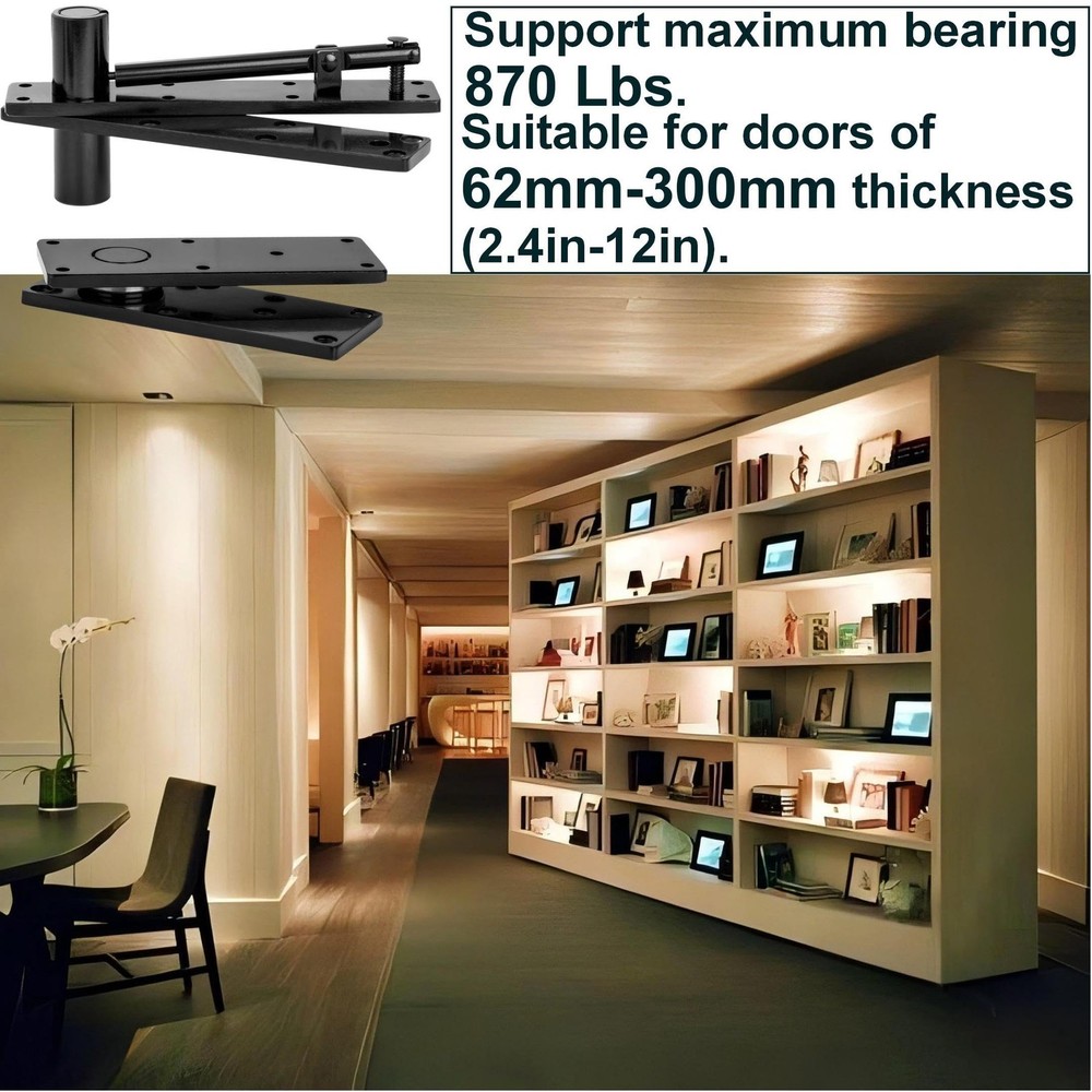 Hidden Door Hinge,870Lbs LoadBearing，Larger Thickened Solid Steel Structure ...