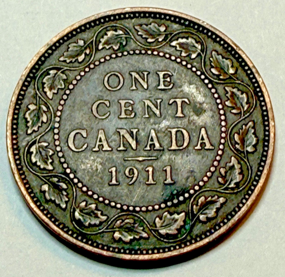 1911 Canada Large Cent Copper nice coin