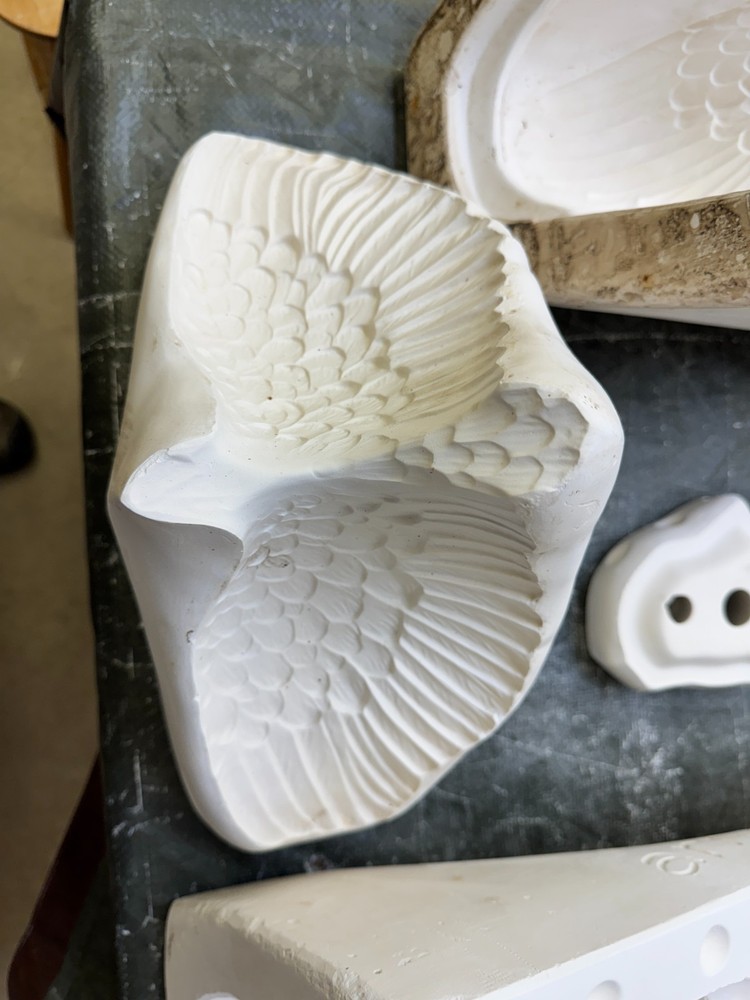 VINTAGE ARNEL'S CERAMIC MOLD #1106/#1128/#1129 EAGLE/EAGLE/BASE