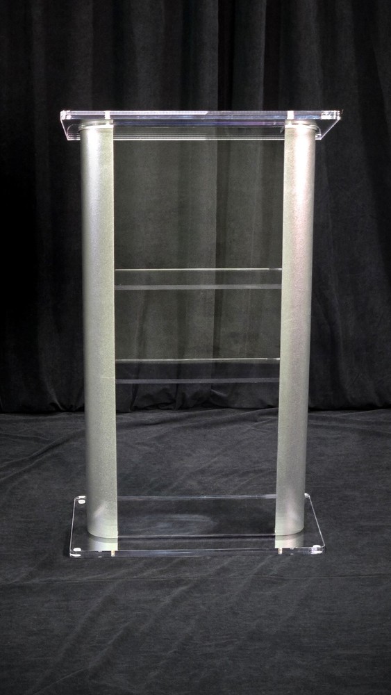 Acrylic Lectern with Aluminum Sides