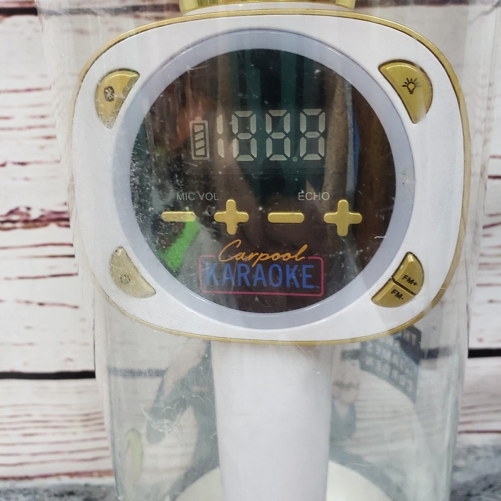 Carpool Karaoke The Mic 1.0 Bluetooth Wireless Karaoke Microphone System