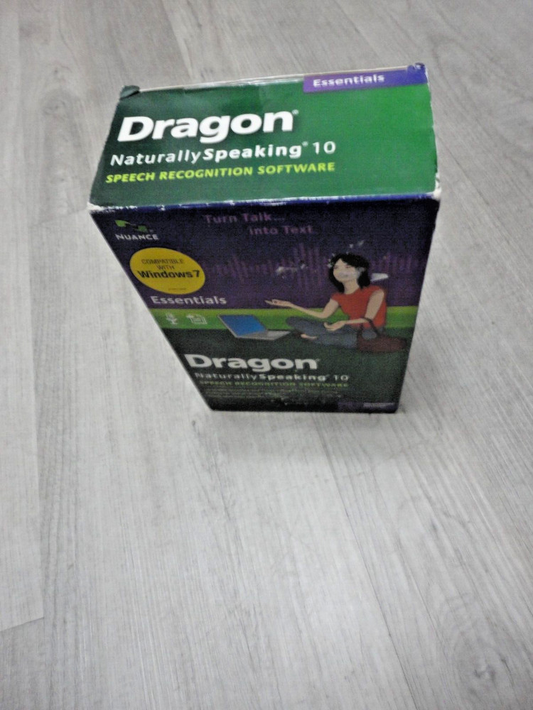 Nuance Dragon Naturally Speaking 10 Speech Recognition Software & Microphone