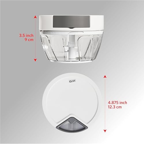 Manual Pull Vegetable Chopper - Small Handheld Food Processor and Veggie