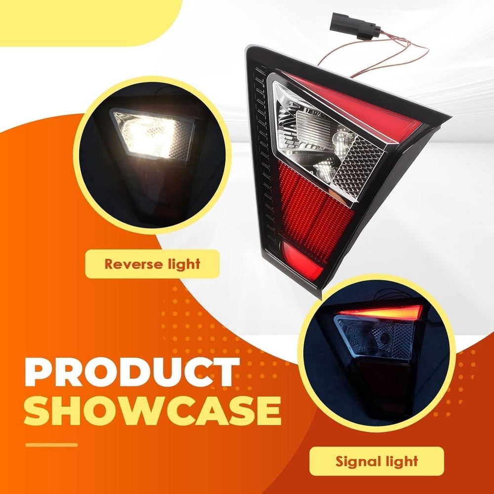 Right Inner Tail Light Assembly Compatible with 2017 2018 2019 Escape Passenger