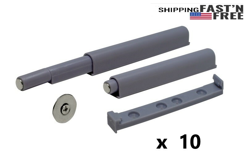 Magnetic Push to Open System Damper Buffer Catch Latch with tip,with Plate/10P
