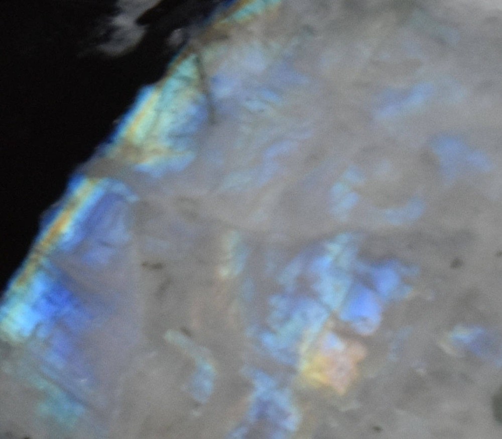 Rainbow Moonstone Palm Stone #11