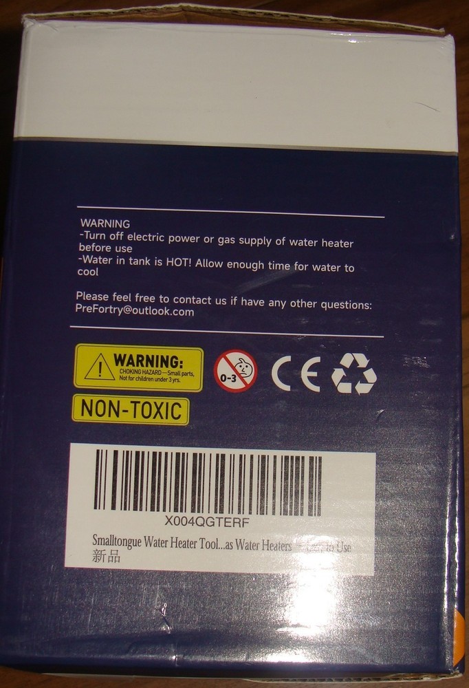 NIB, Smalltongue Water Heater Cleaning Tool Water Heater Descaler 4″ Interface