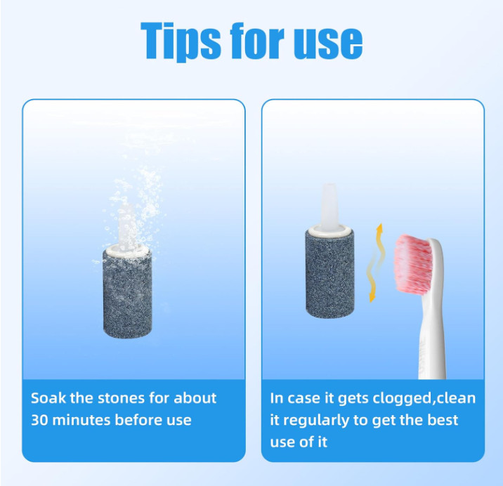 Aquarium Air Stones 12 Pack Bubble Diffuser for Fish Tank & Hydroponics