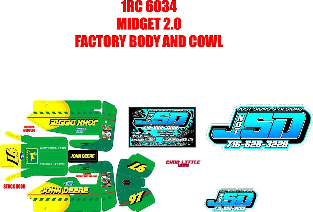 1RC MIDGET WRAP Chad Little 1998   THEME