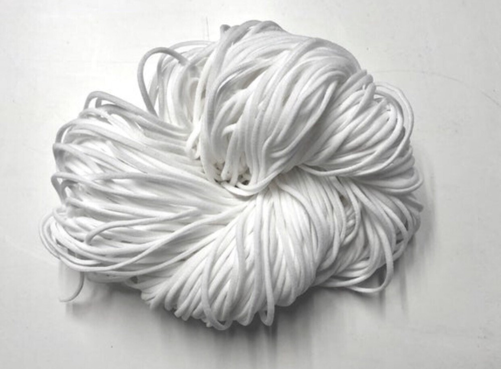 Elastic Cord, Face Mask Elastic, Soft Elastic, 100 Yards