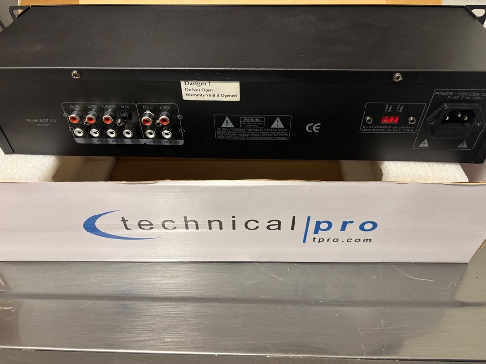 Technical Pro EQ7153 Dual 21 Band Professional Equalizer - Black