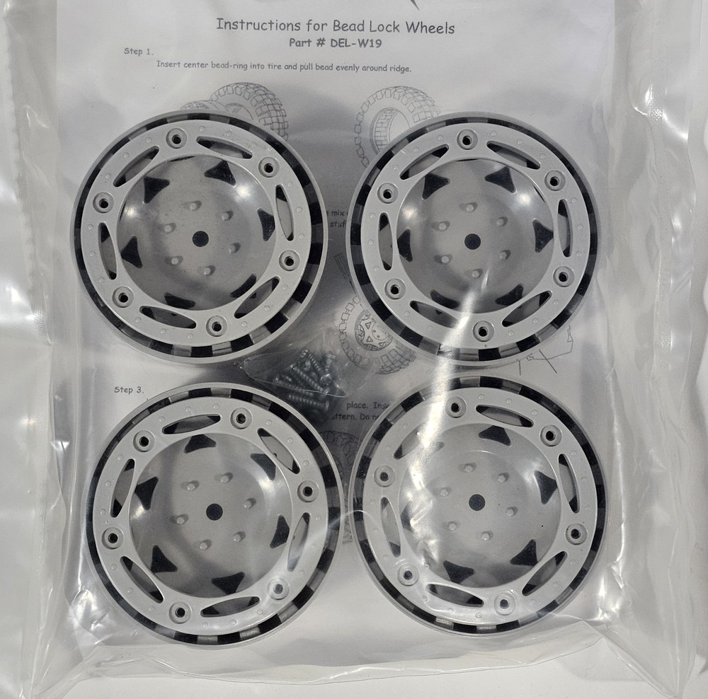 4Pcs Set 1.9" RC Demo Derby Beadlock Wheels