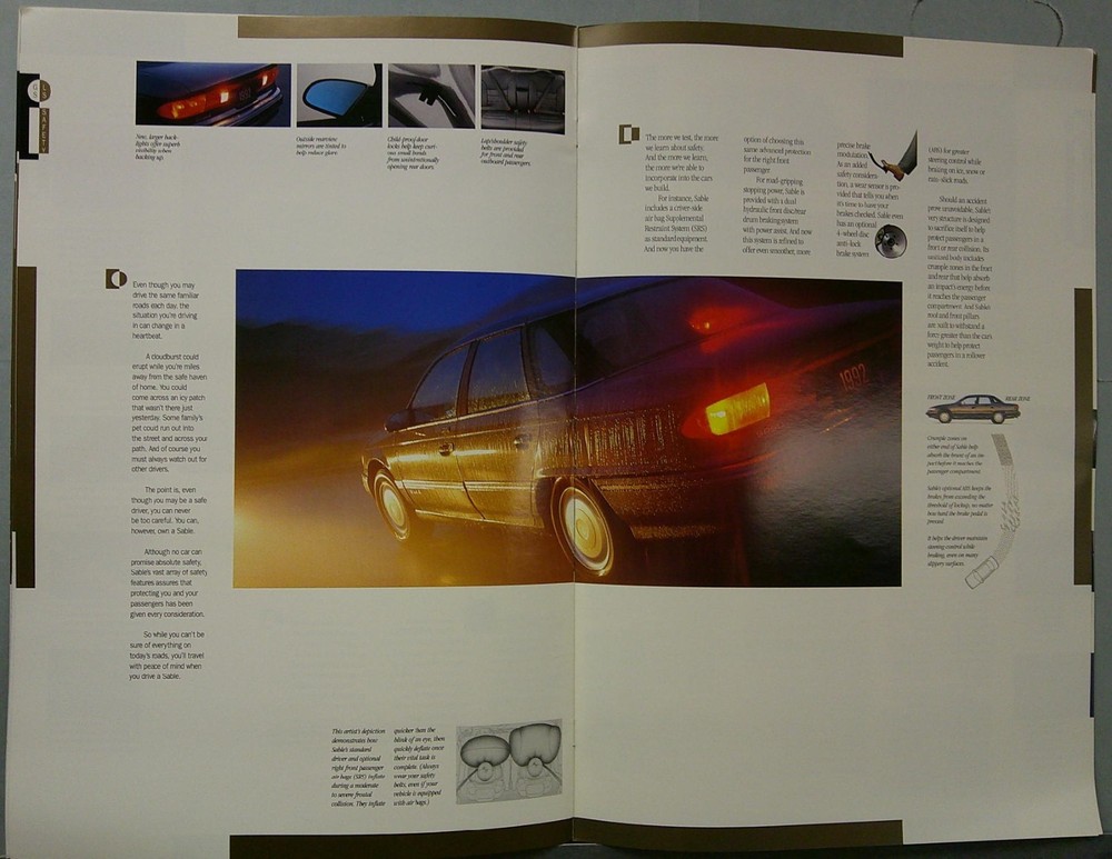 1992 Mercury Sable Sales Catalog
