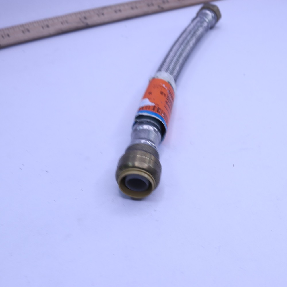 SharkBite 3/4" x 3/4" FIP x 12" Braided Stainless Steel Water Heater Connector