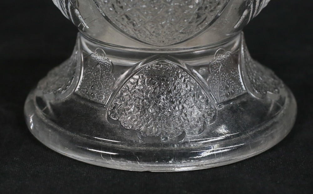 3 Pieces Pressed Glass