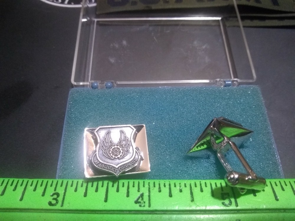 AIR FORCE Logistics command Cuff links, silver finish- (21-441)