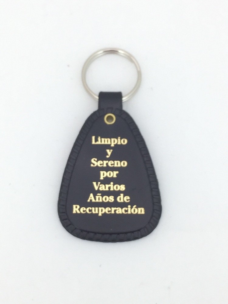 NA Key Tag Multiple Years Black SPANISH Narcotics Anonymous Espanol