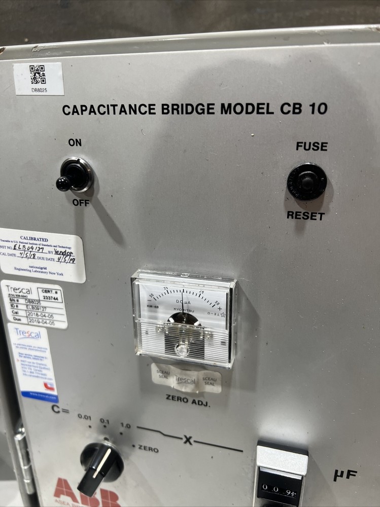 ABB CB10 Portable Capacitance Bridge Used Surplus