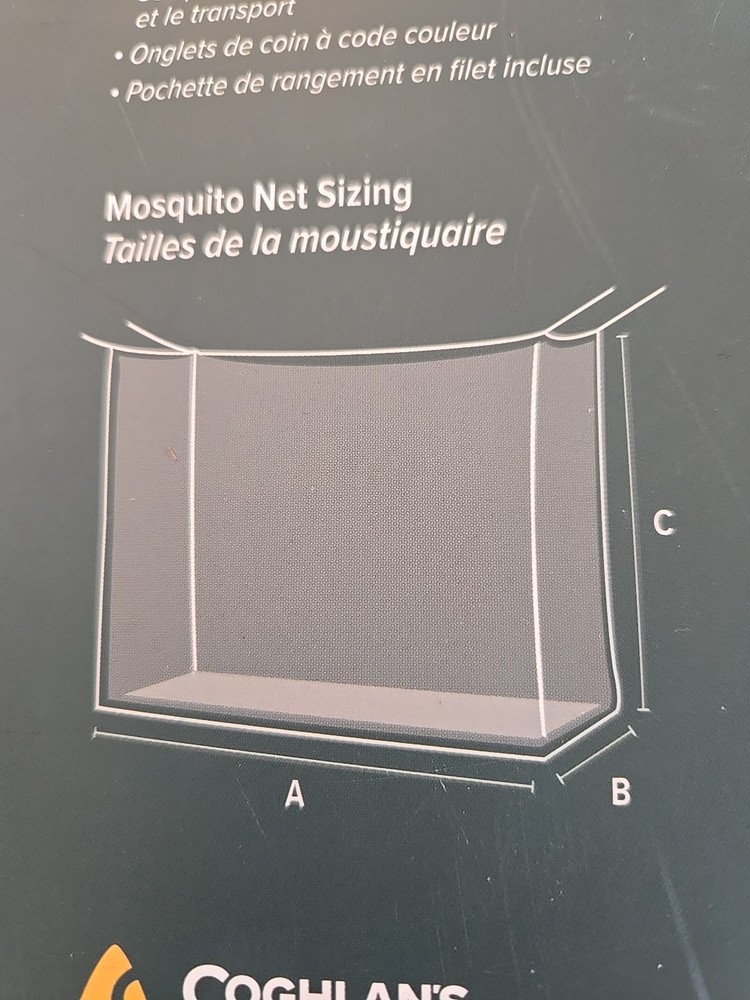 Coghlans Rectangular 78”x32”x59” Mosquito Net