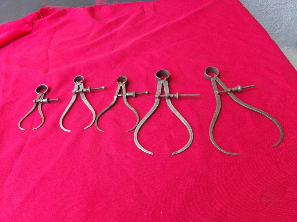 VINTAGE OUTSIDE SPRING CALIPER MACHINIST TOOLS 5