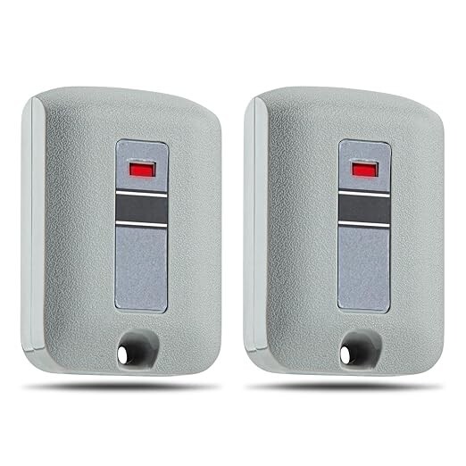 2-pack Garage Door Remote Control for 300MHz Linear Multicode Gate Opener 10 DIP