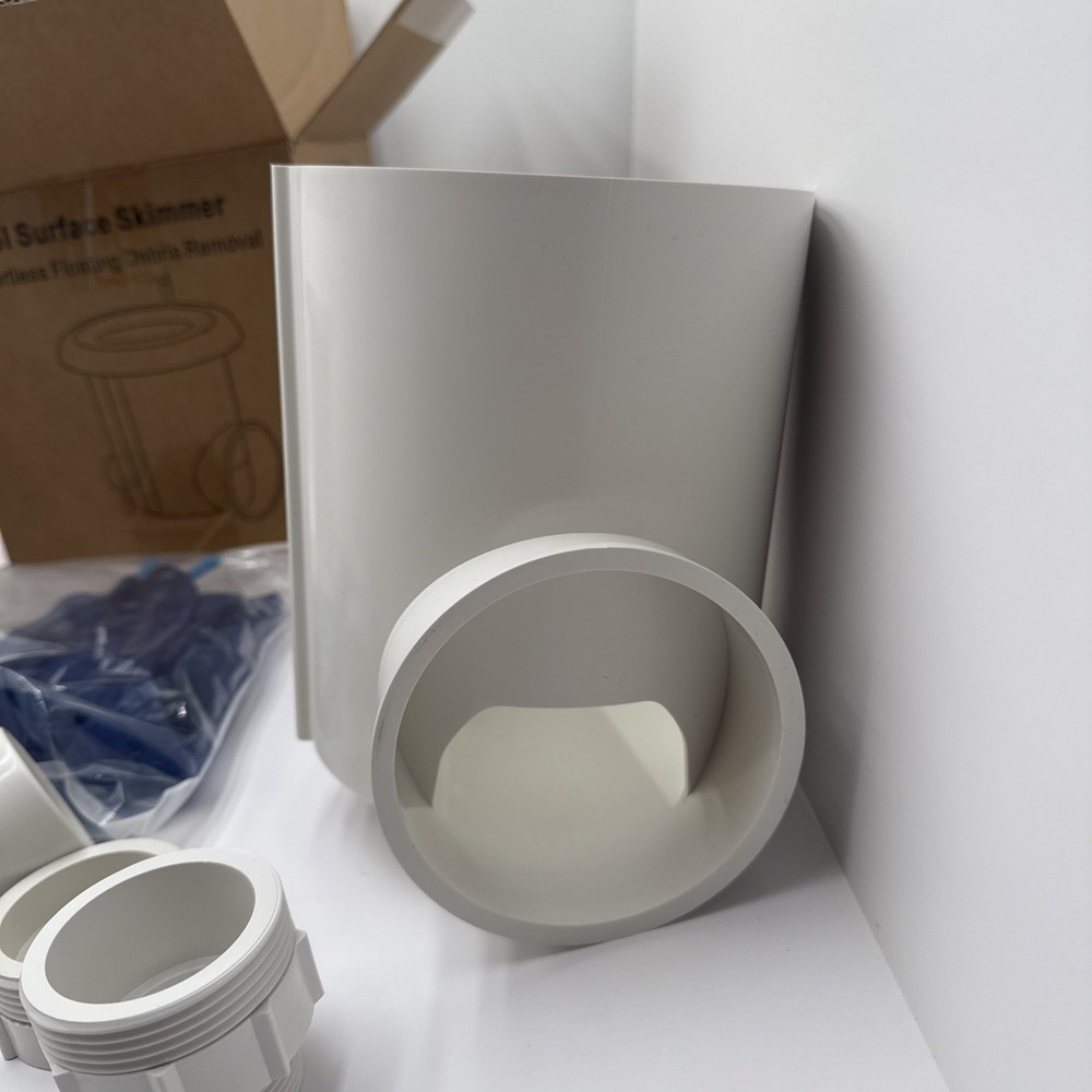 Automatic Pool Surface Skimmer Cleaner Return Jet Powered Leaf Debris Catcher