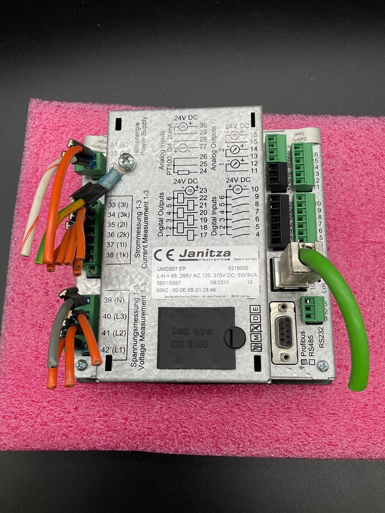 JANITZA UMG507 EP Power Quality Analyzer USED