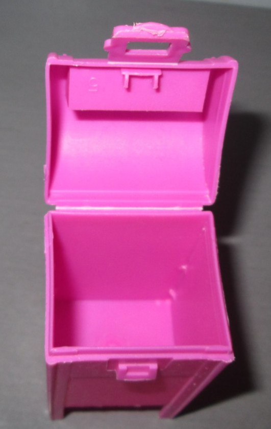 Vintage Fleer Corp Mini Pink Mailbox Empty Candy Container USA Made