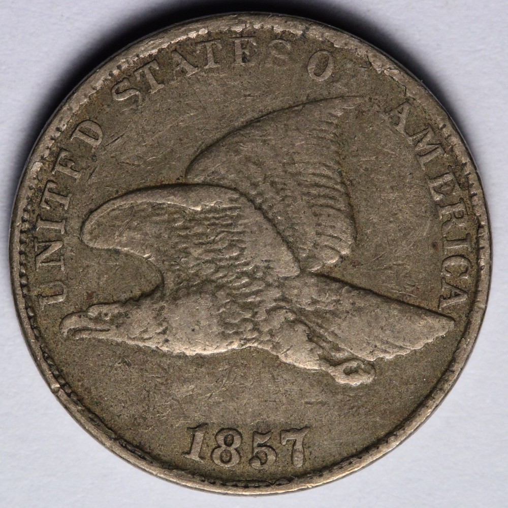 1857 Flying Eagle Cent Penny XF E103 GKFH