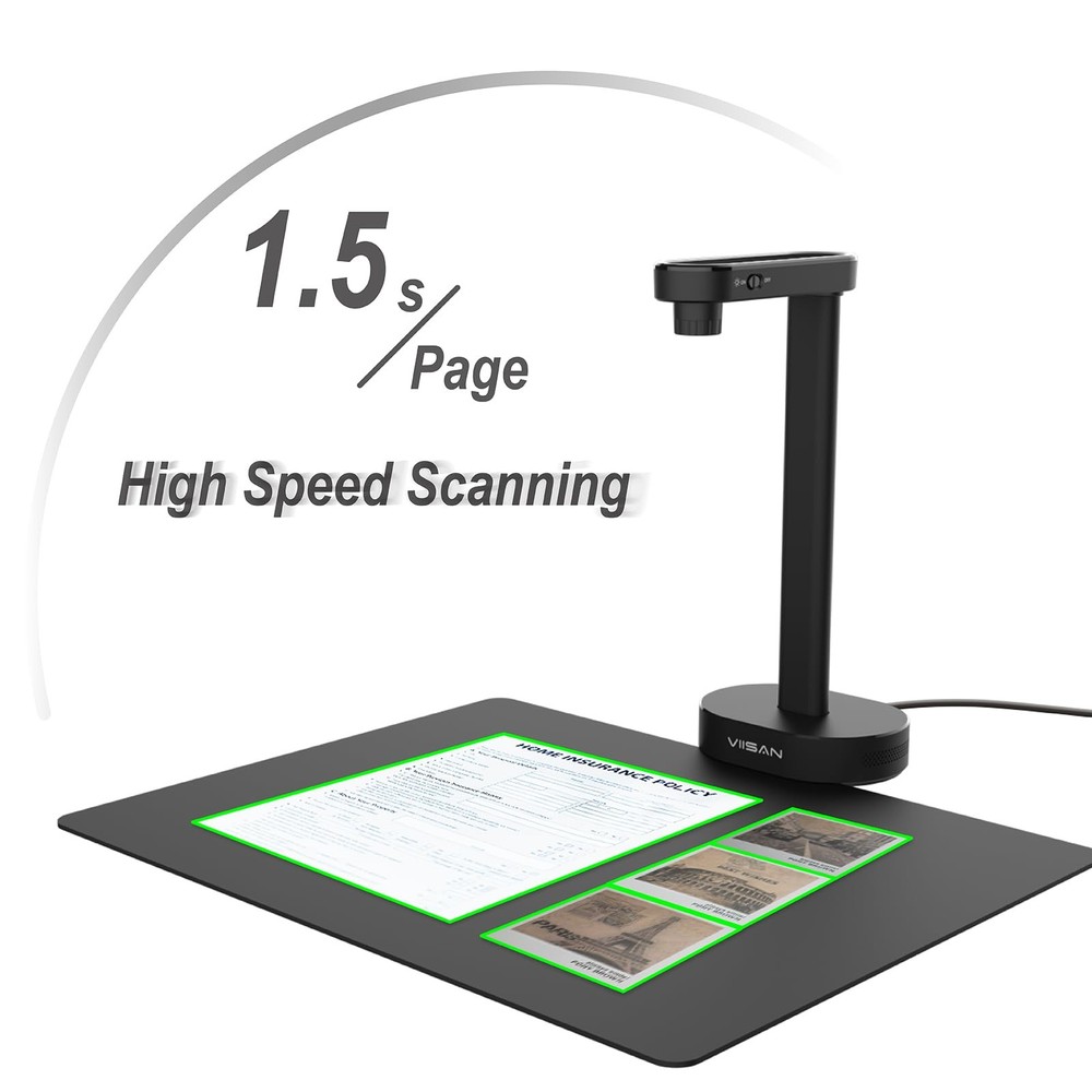 A8401 Document Scanner Camera: 16MP Output, Portable USB Camera for Laptop/De...