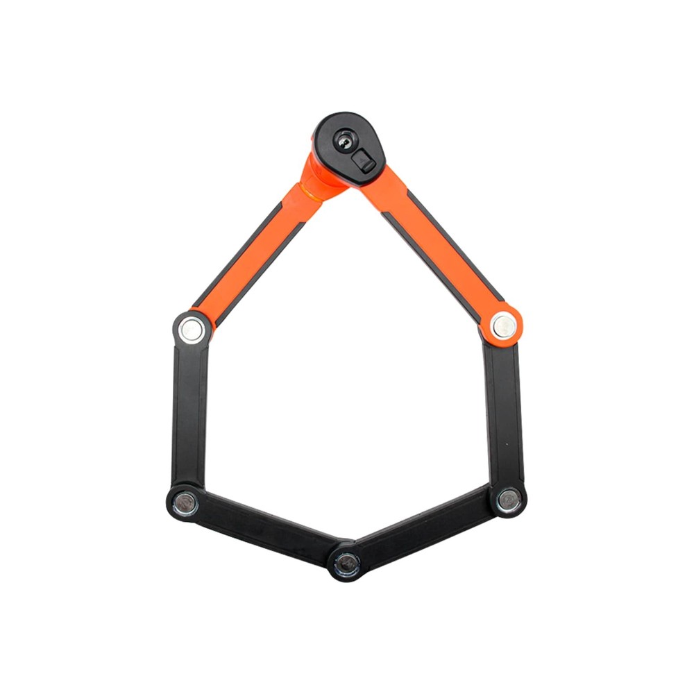 Kryptonite Evolution 790 Folding Lock, Size 5.4mm x 90cm (35.4"), Black/Orange