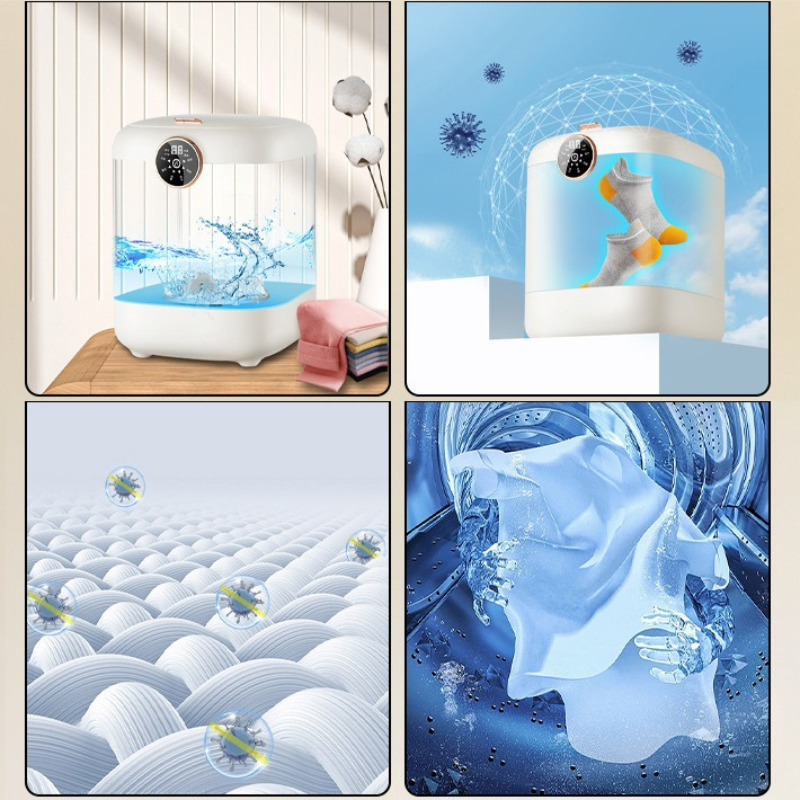 Fully Automatic Washing Machine with Dryer For Underwear Sock Integrated Machine