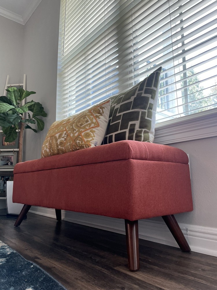 Arthur Tufted Storage Bench with Storage Threshold" (NEW / ASSEMBLED)