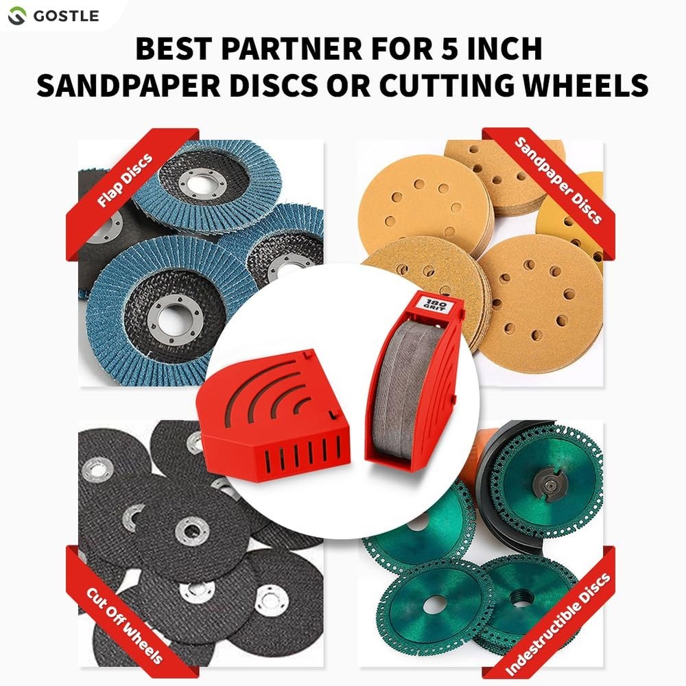 5 Inch Professional Sanding Discs Storage Bins - 8 Bins Set for Efficient Org...