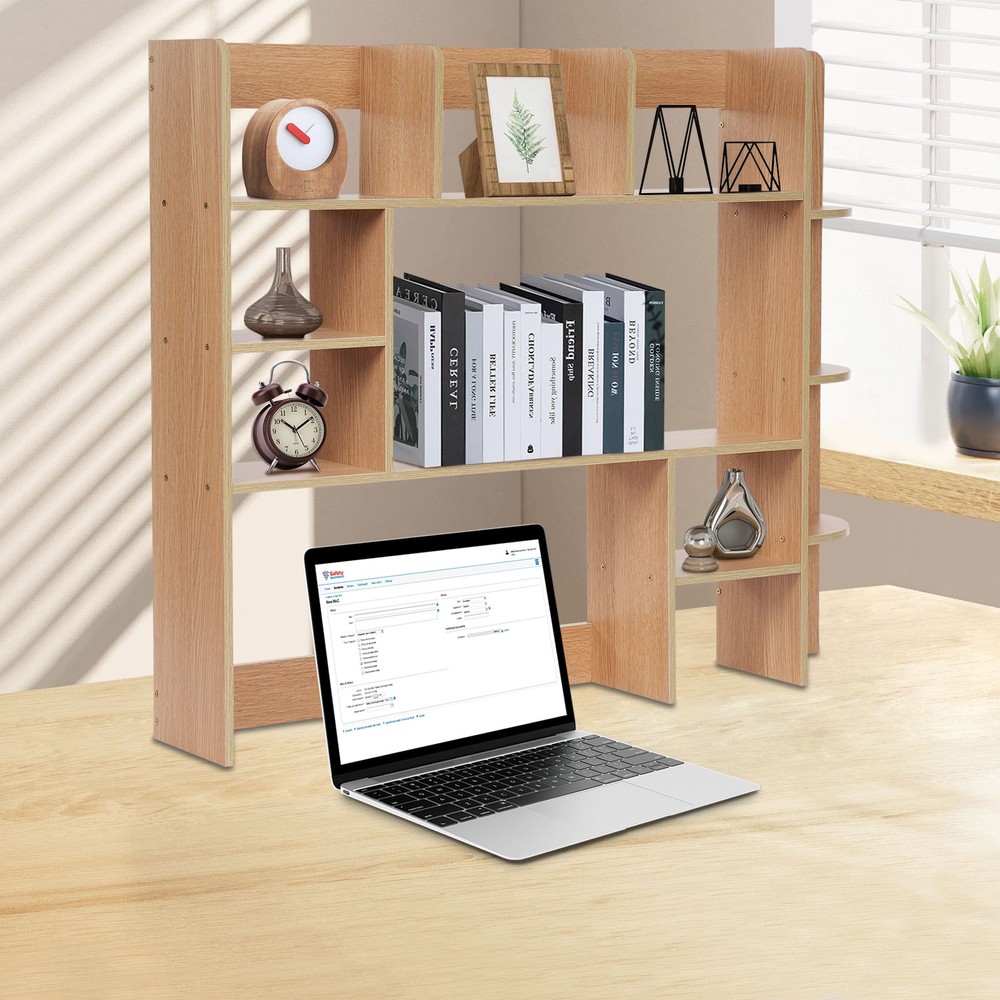 Storage Rack, Desktop Storage Rack, Desk Bookshelf Organizer Load Capacity: 3kg