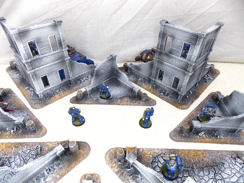 WARGAMING TERRAIN PAINTED, MEGA BUNDLE SET OF 10 PIECES