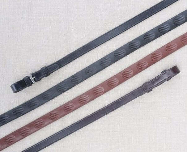 KL Select Red Barn Thumb Grip Reins