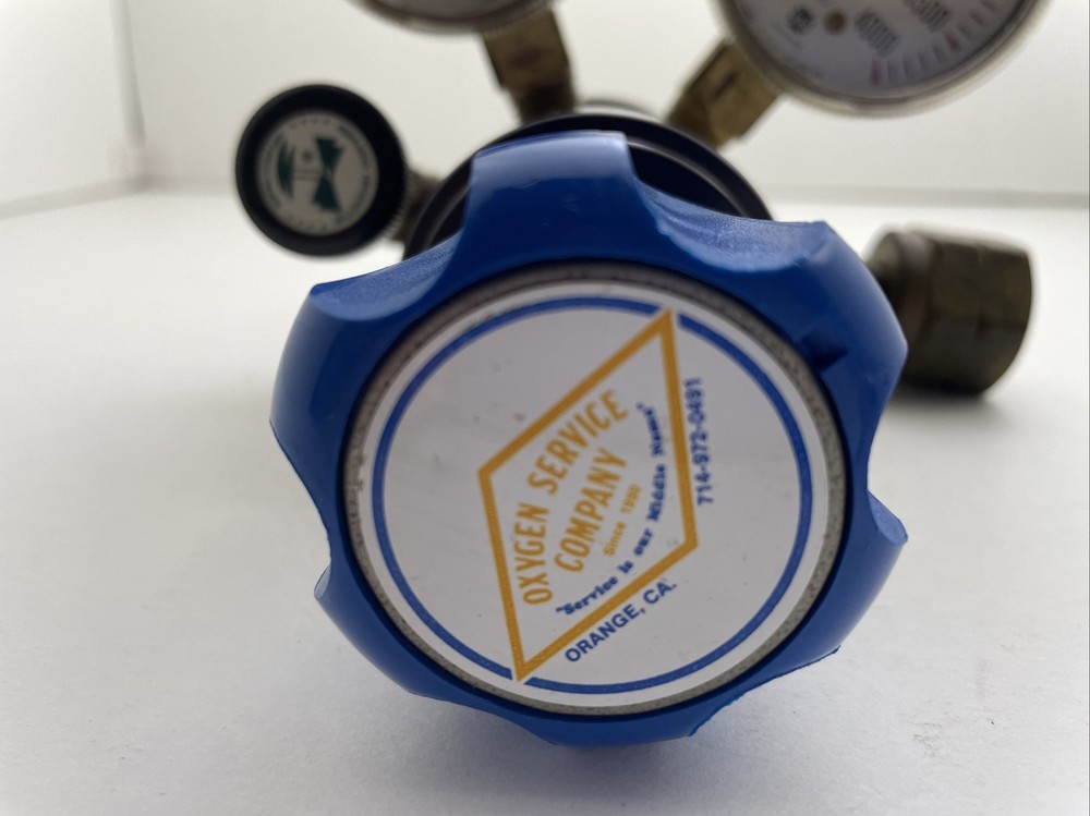 Vintage Oxygen Gauge Steampunk Art Craft Decor