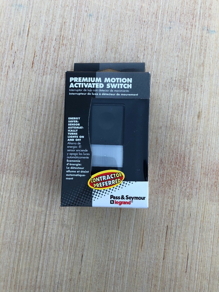 Legrand MCU-BKCC4 Premium Motion activated utility room light switch - Black