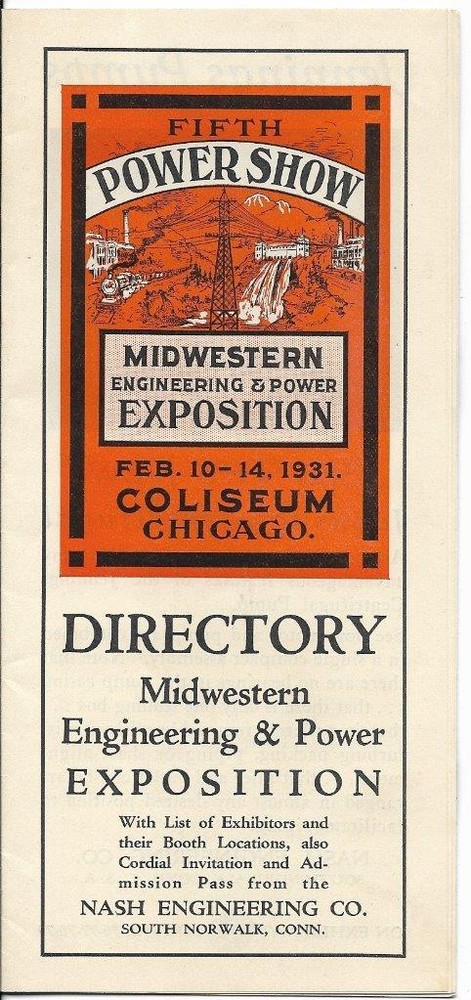Midwestern Engineering & Power Exposition (1931) Directory - Chicago