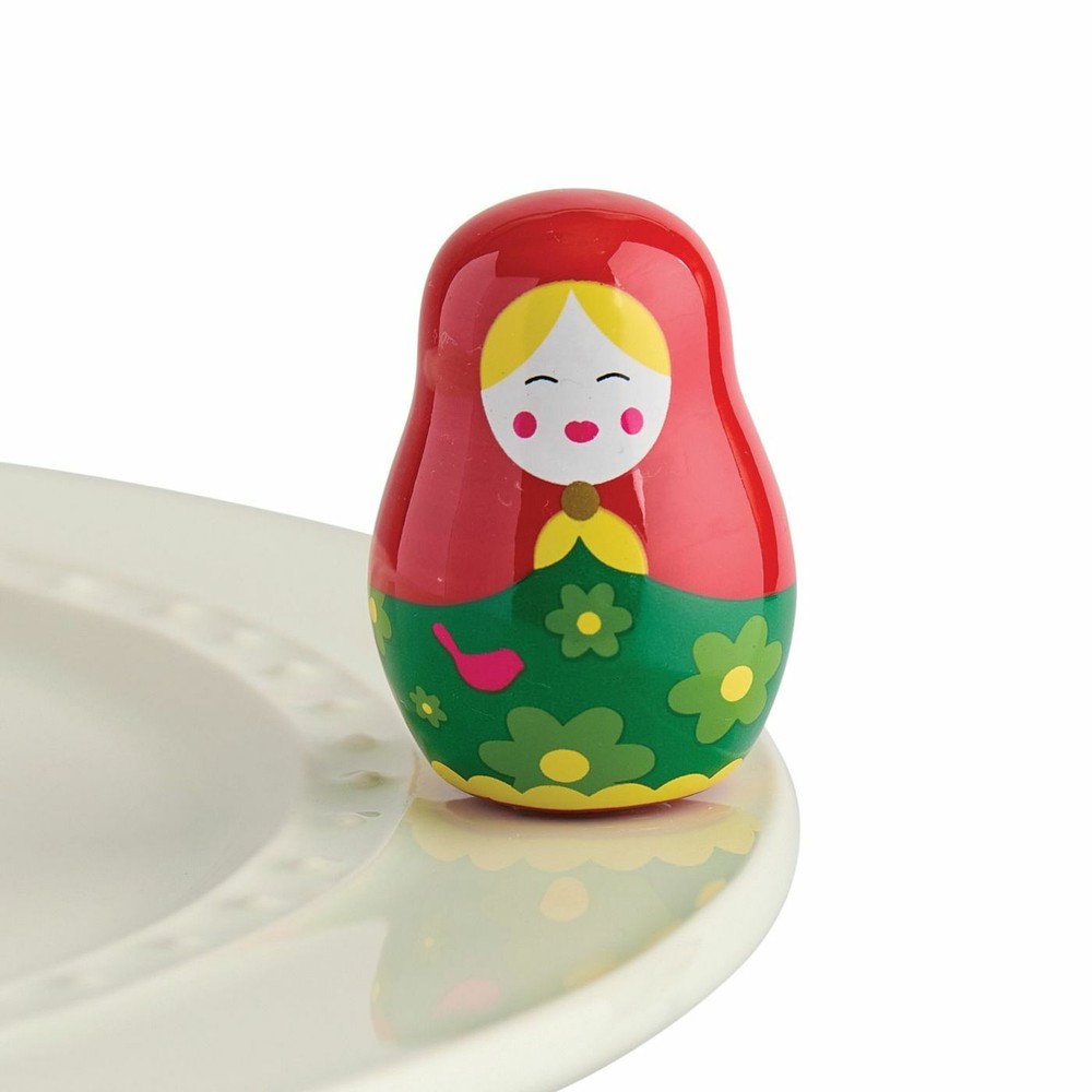 A271 ~ Nora Fleming Mini ~ "All Dolled Up"~ Nesting Doll ~ New