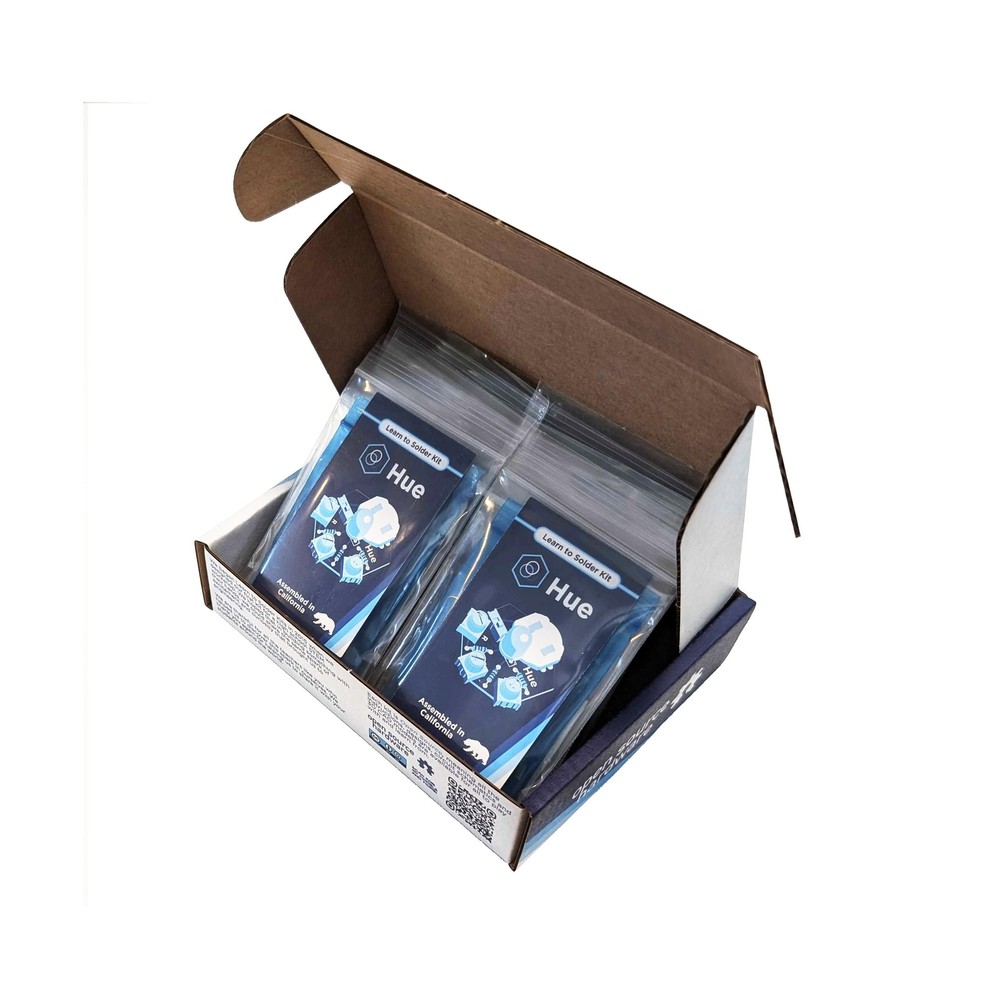 Hue, Bulk Educator Pack | DIY Soldering Kit for Beginners | Electronics Proje...